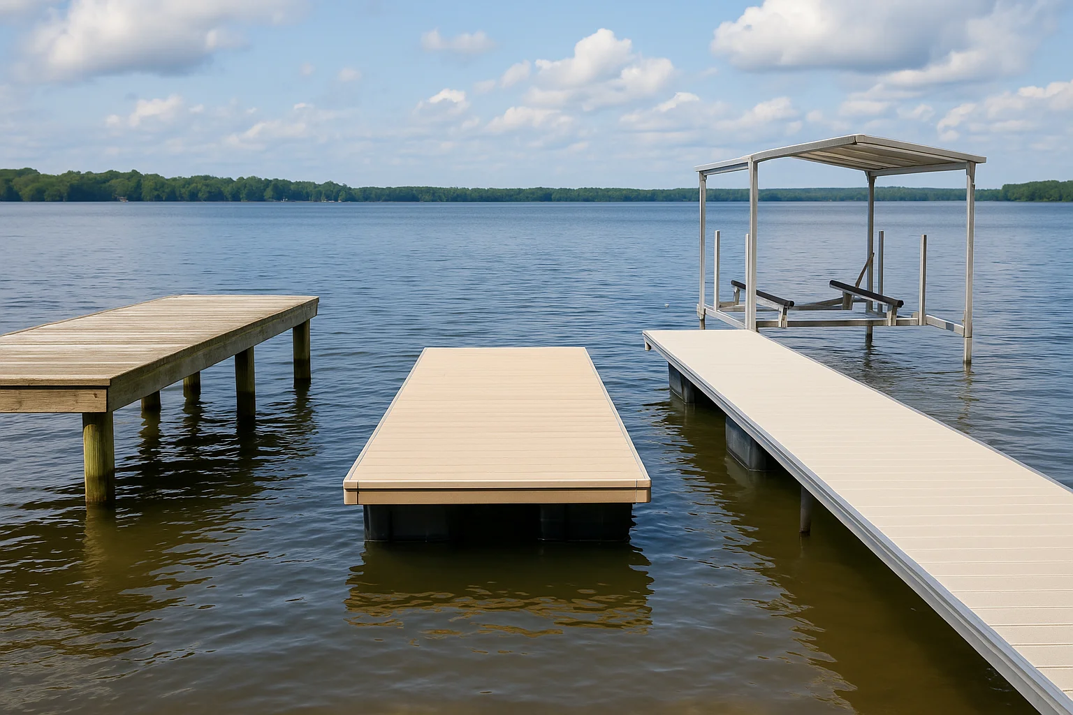 Comparing Stationary, Floating, and Lift Docks