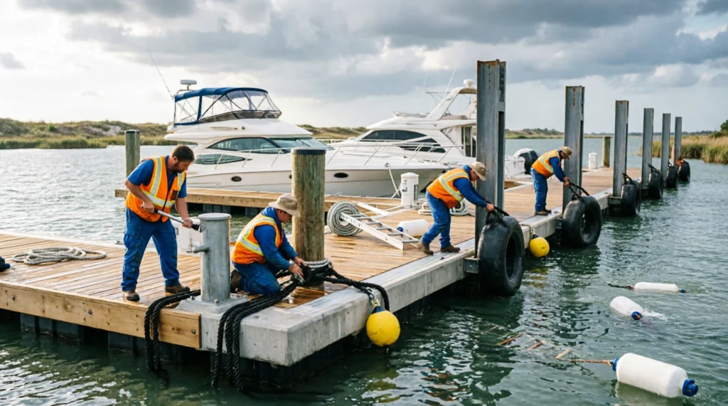 May Dock Prep for Houston Hurricane Season