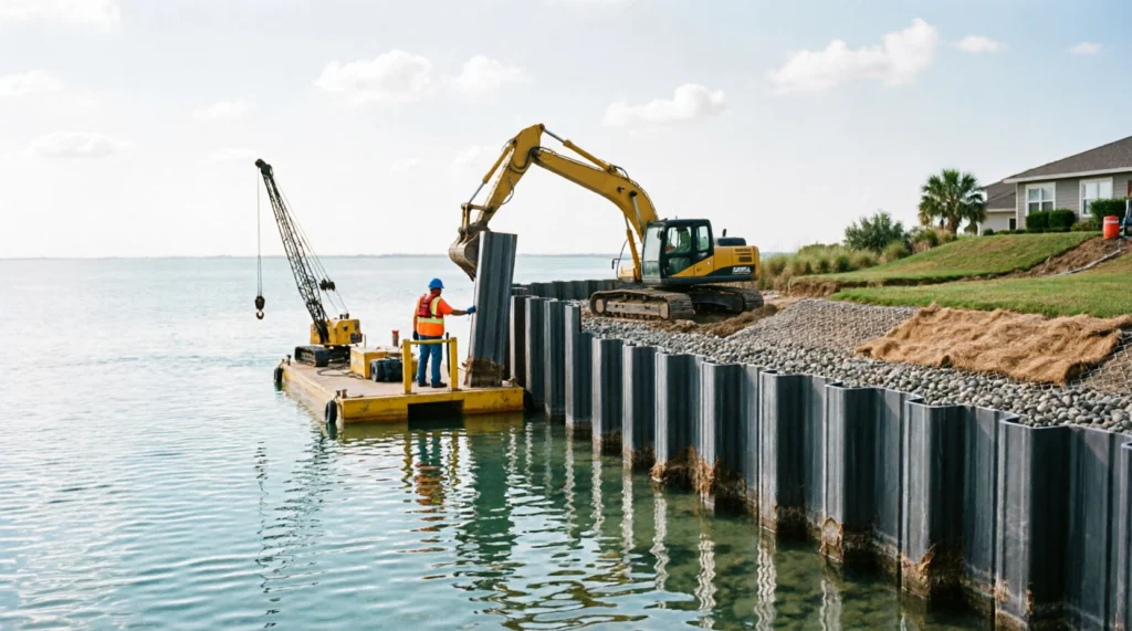 Bulkhead Construction Guide for Coastal Projects with Costs, Materials, and Shoreline Protection